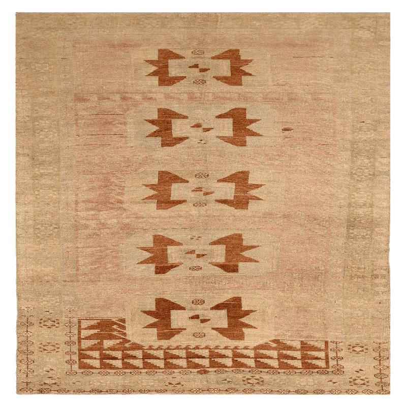 Türkei Anatoly Bereich Teppiche - Wolle Braun Elfenbein Rosa Design - 92970