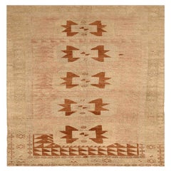 Türkei Anatoly Bereich Teppiche - Wolle Braun Elfenbein Rosa Design - 92970
