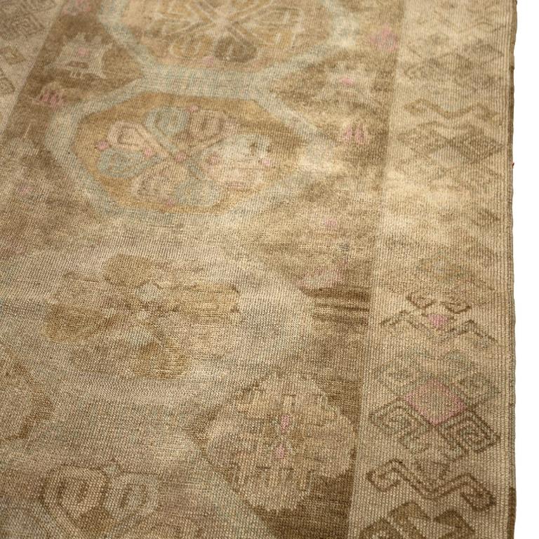 Türkei Anatoly Bereich Teppiche - Wolle Braun Elfenbein Rosa Design - 93000 im Zustand „Hervorragend“ im Angebot in Dallas, TX