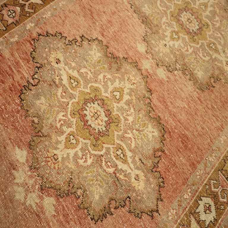 Türkei Anatoly Bereich Teppiche - Wolle Braun Elfenbein Rosa Rot Design - 92953 (Türkisch) im Angebot