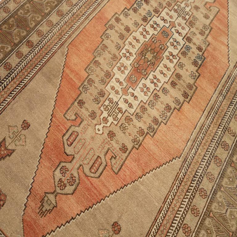 Türkei Anatoly Bereich Teppiche - Wolle Braun Elfenbein Rosa Taupe Design - 92959 (Türkisch) im Angebot