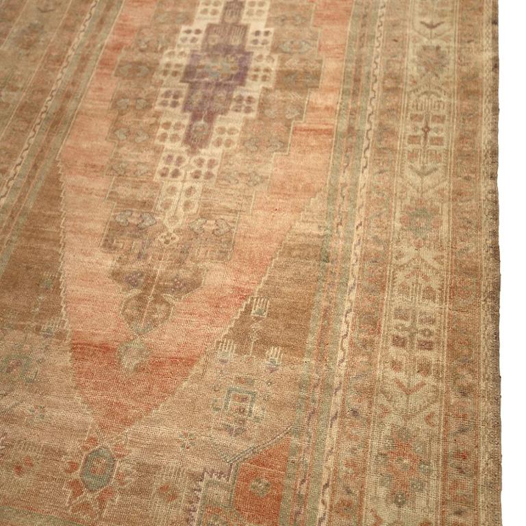 Türkei Anatoly Bereich Teppiche - Wolle Braun Elfenbein Rosa Taupe Design - 92968 im Zustand „Hervorragend“ im Angebot in Dallas, TX