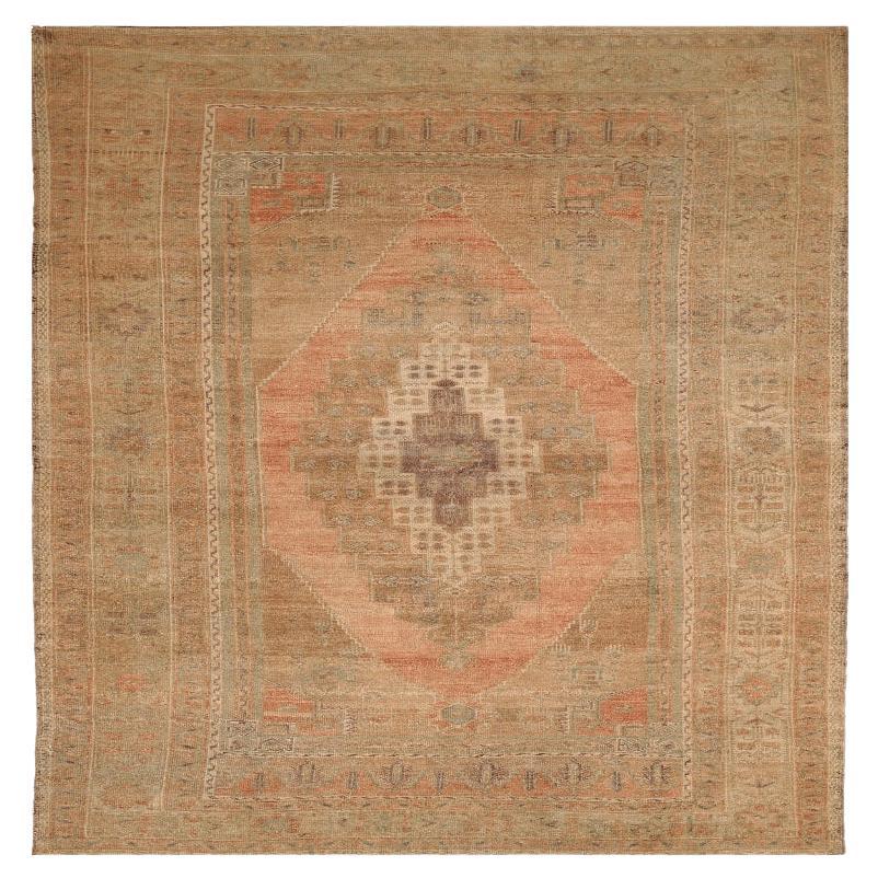 Türkei Anatoly Bereich Teppiche - Wolle Braun Elfenbein Rosa Taupe Design - 92968