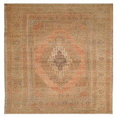 Türkei Anatoly Bereich Teppiche - Wolle Braun Elfenbein Rosa Taupe Design - 92968
