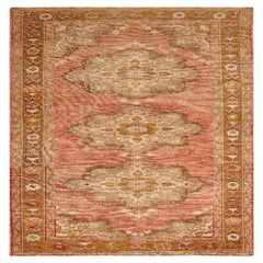 Türkei Anatoly Bereich Teppiche - Wolle Braun Elfenbein Rot Design - 92975