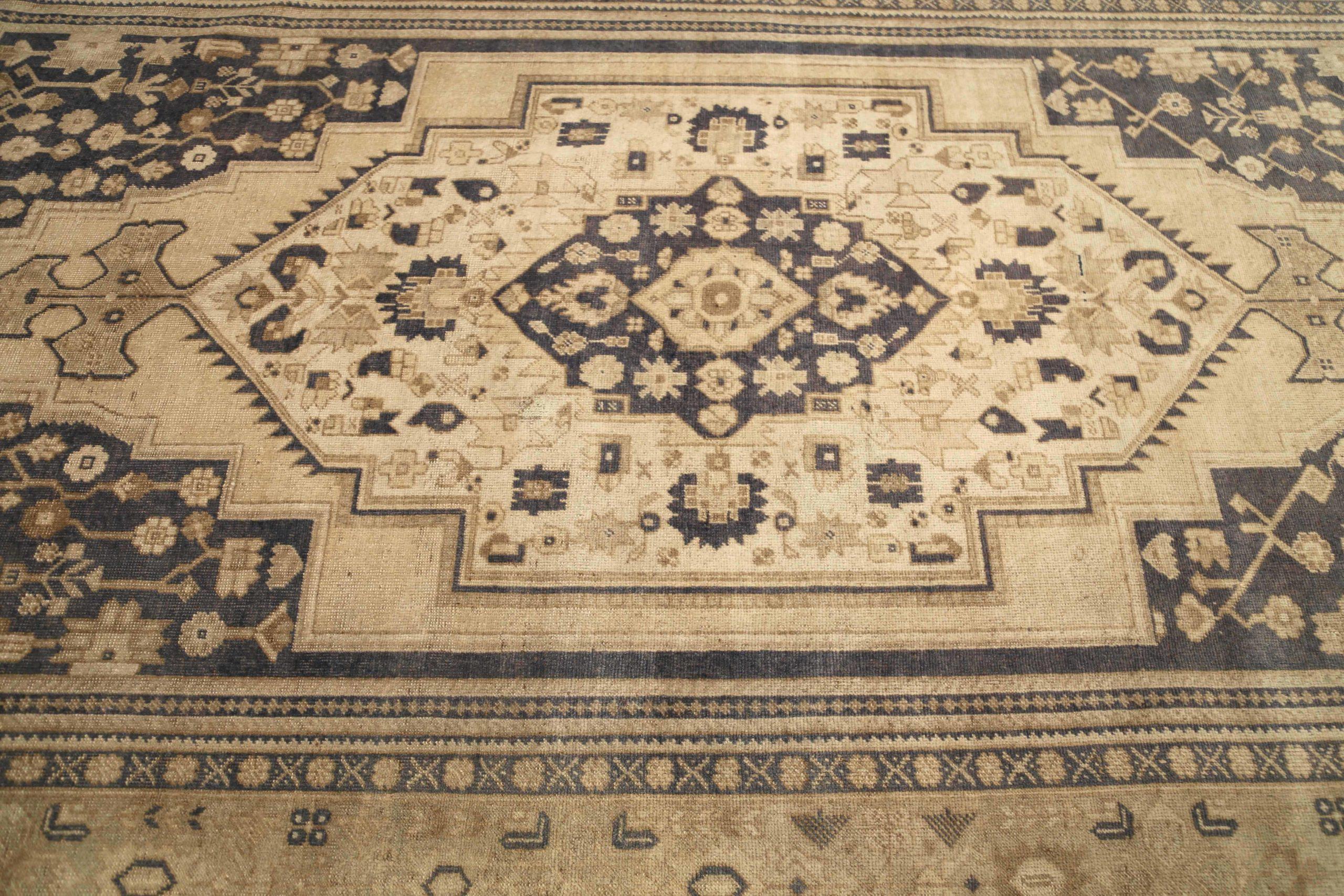 Türkei Anatoly Bereich Teppiche - Wolle Brown Elfenbein Taupe Design - 92903 im Zustand „Hervorragend“ im Angebot in Dallas, TX