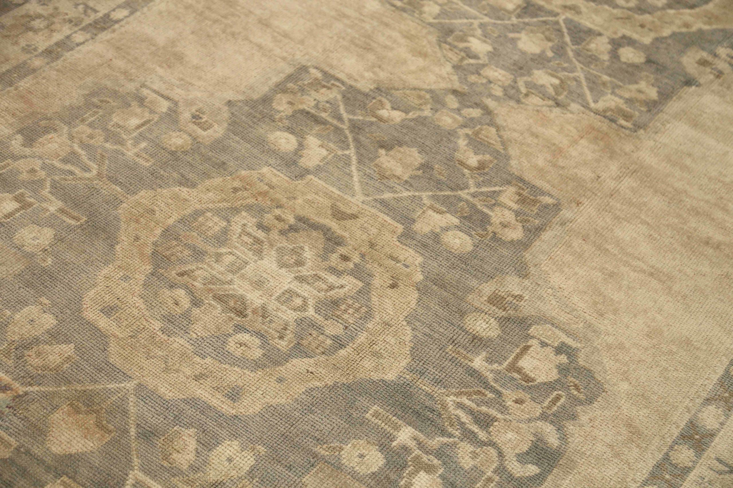 Türkei Anatoly Bereich Teppiche - Wolle Braun Elfenbein Taupe Design - 92907 (Türkisch) im Angebot