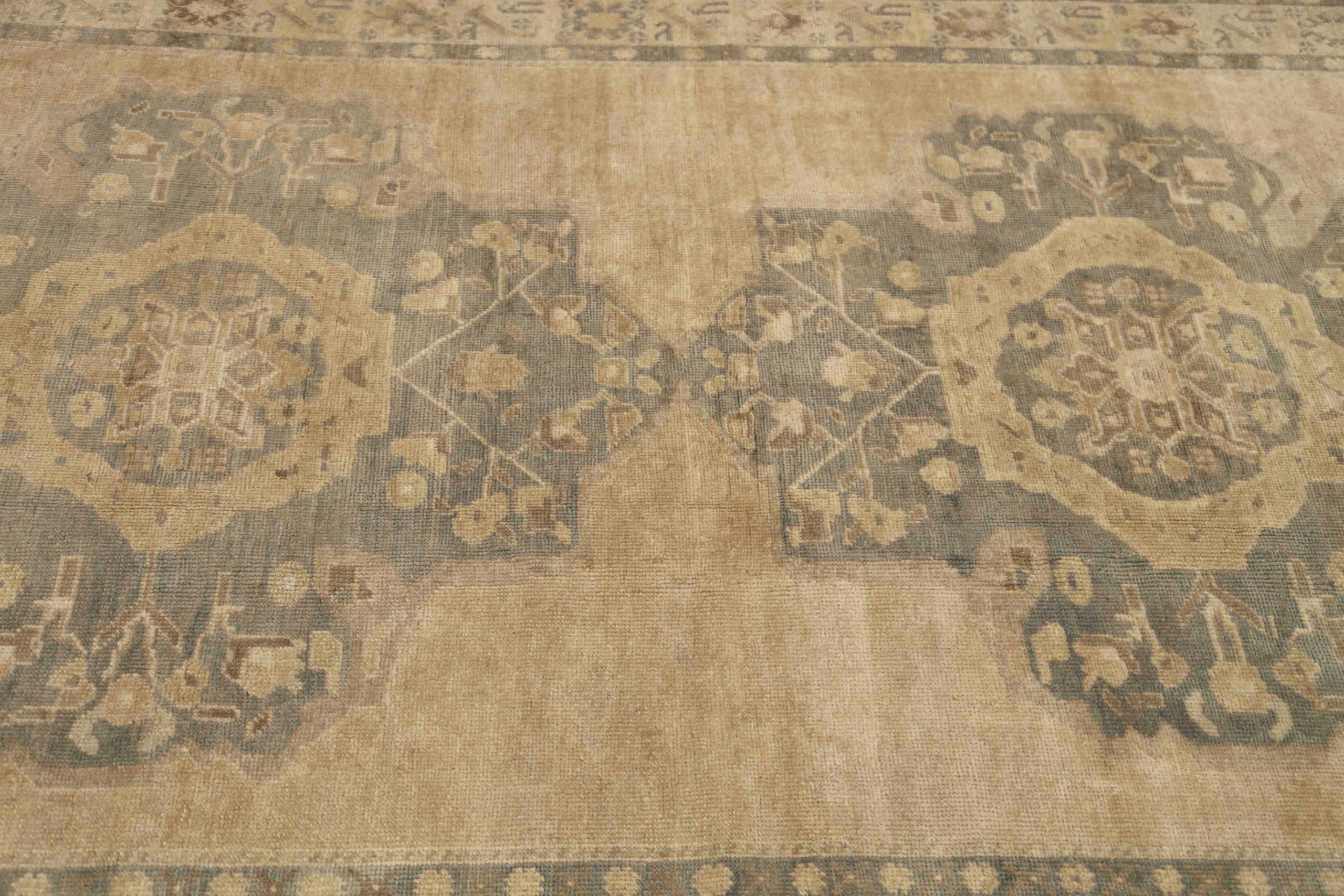 Türkei Anatoly Bereich Teppiche - Wolle Braun Elfenbein Taupe Design - 92907 im Zustand „Hervorragend“ im Angebot in Dallas, TX