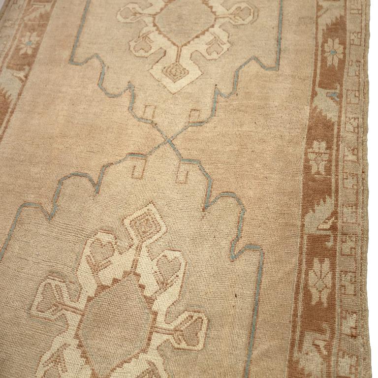 Türkei Anatoly Bereich Teppiche - Wolle Braun Elfenbein Taupe Design - 92942 im Zustand „Hervorragend“ im Angebot in Dallas, TX
