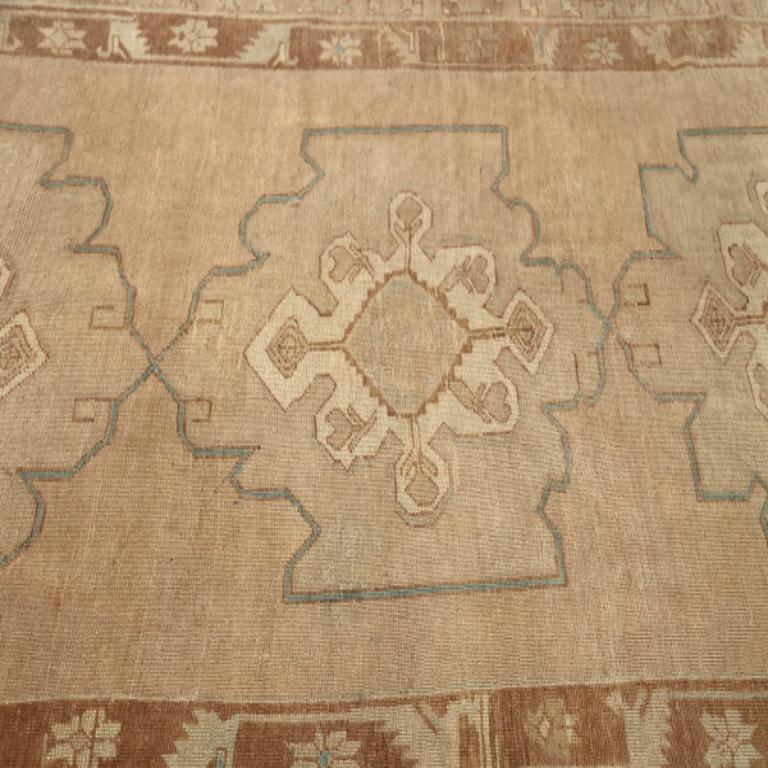 Türkei Anatoly Bereich Teppiche - Wolle Braun Elfenbein Taupe Design - 92942 (20. Jahrhundert) im Angebot