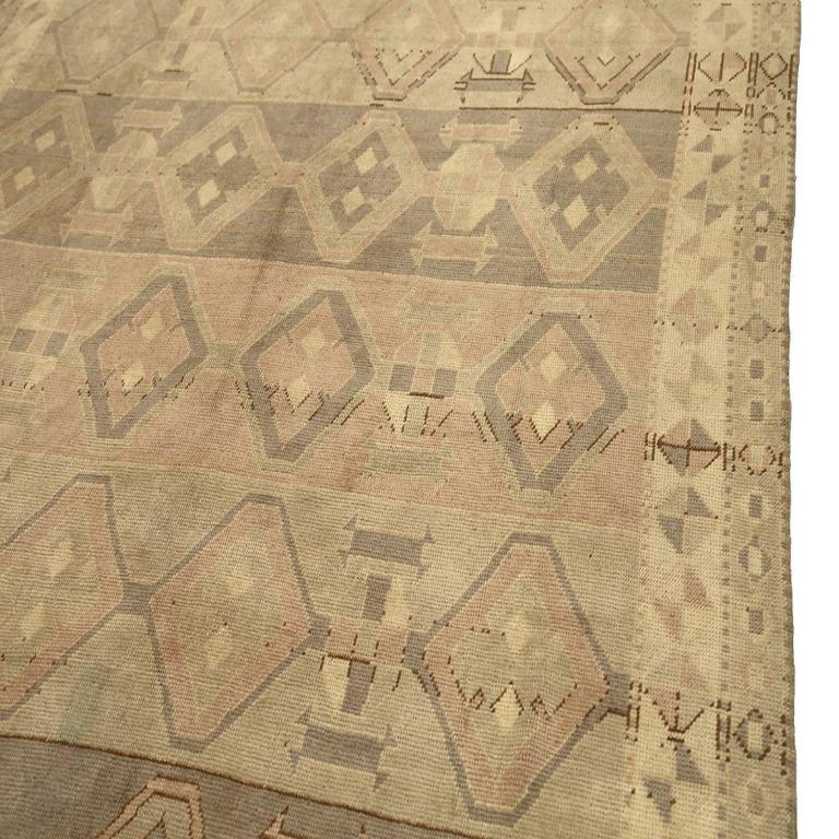 Türkei Anatoly Bereich Teppiche - Wolle Braun Elfenbein Taupe Design - 92950 im Zustand „Hervorragend“ im Angebot in Dallas, TX