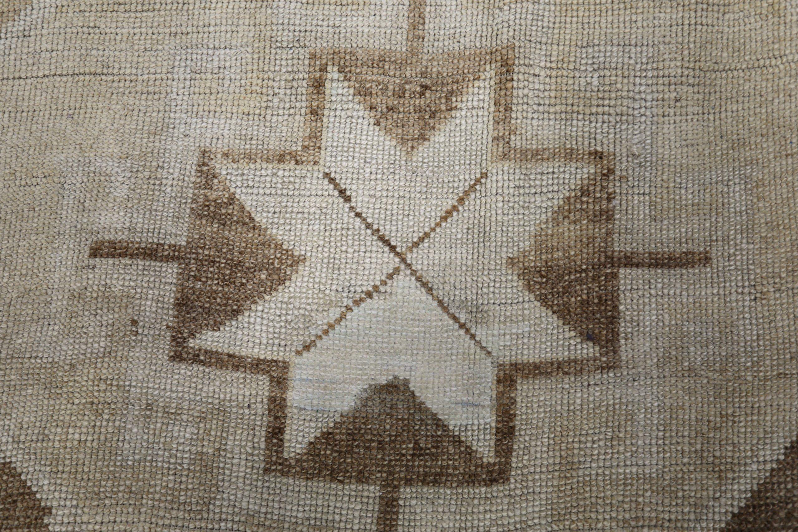 Türkei Anatoly Bereich Teppiche - Wolle Brown Elfenbein Gelb Design - 93027 im Zustand „Hervorragend“ im Angebot in Dallas, TX