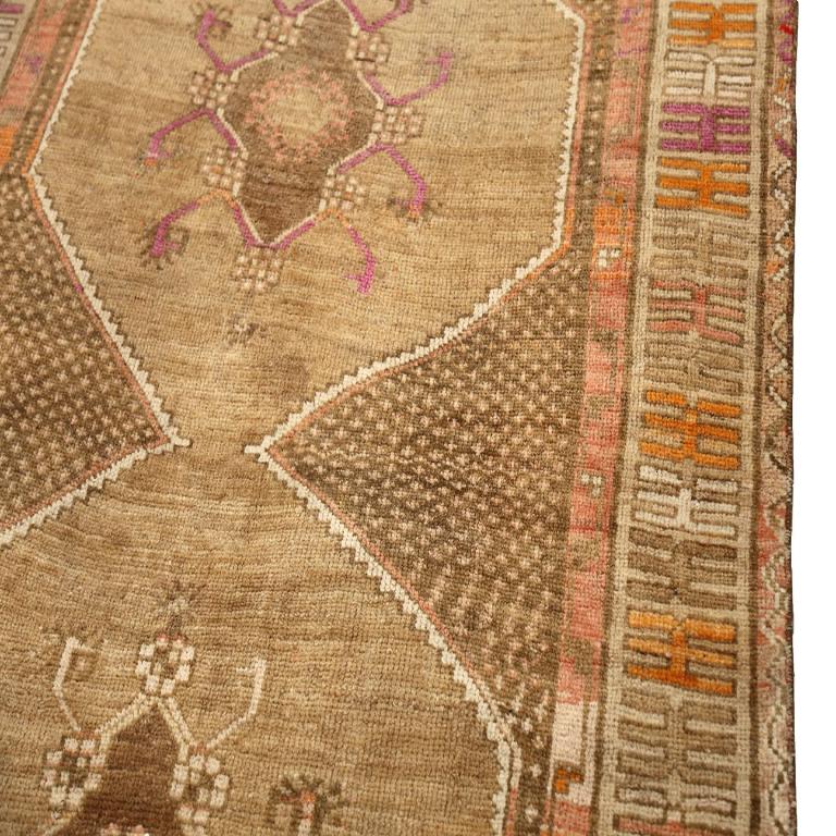 Turkey Anatoly Area Rugs - Wool Brown Orange Pink Taupe - 93002 Excellent état - En vente à Dallas, TX