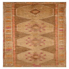 Turkey Anatoly Area Rugs - Wool Brown Orange Pink Taupe - 93002