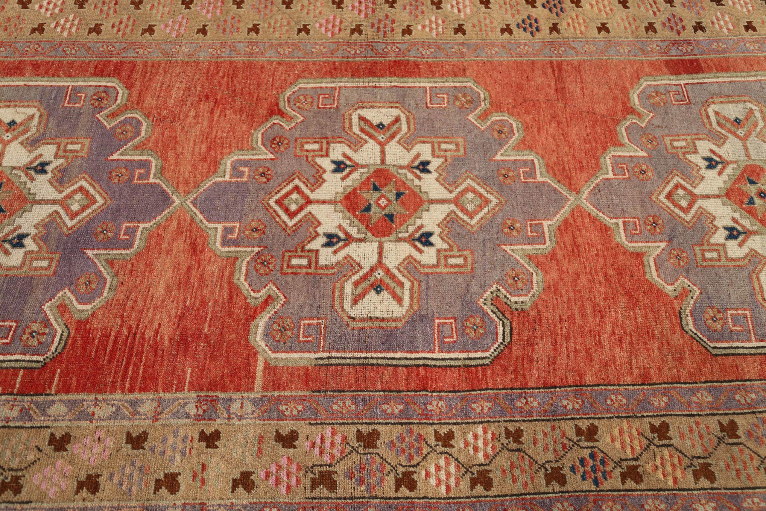 Türkei Anatoly Bereich Teppiche - Wolle Brown Purpel Red Design - 92919 im Zustand „Hervorragend“ im Angebot in Dallas, TX