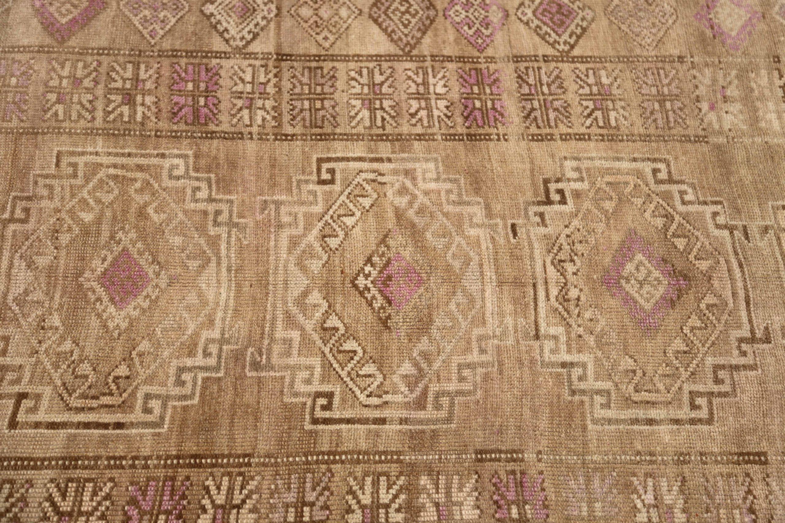 Türkei Anatoly Area Rugs - Wolle Brown Purpel Taupe Design - 92921 im Zustand „Hervorragend“ im Angebot in Dallas, TX