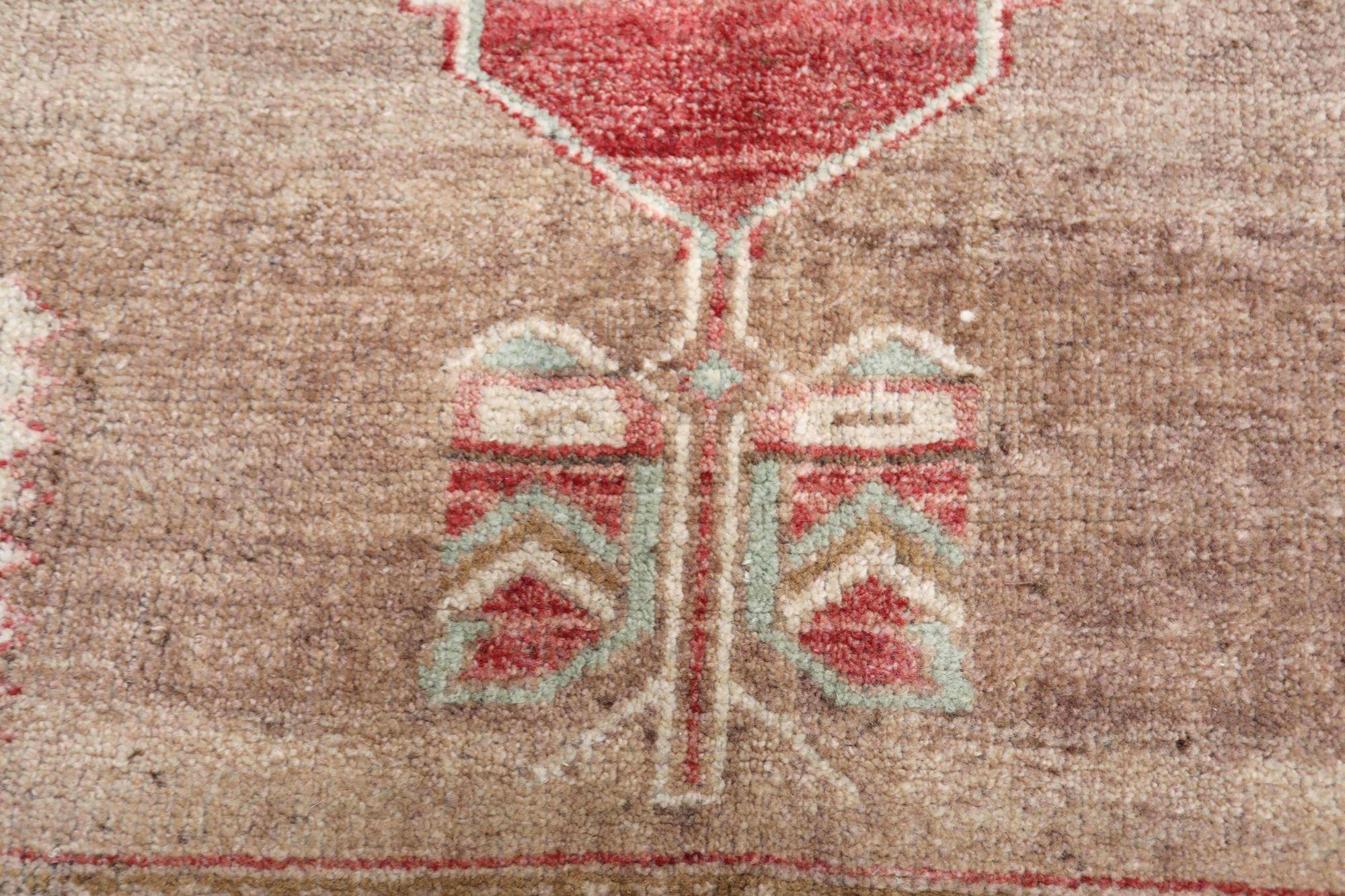 Türkei Anatoly Area Rugs - Wolle Brown Red Design - 93066 (Türkisch) im Angebot