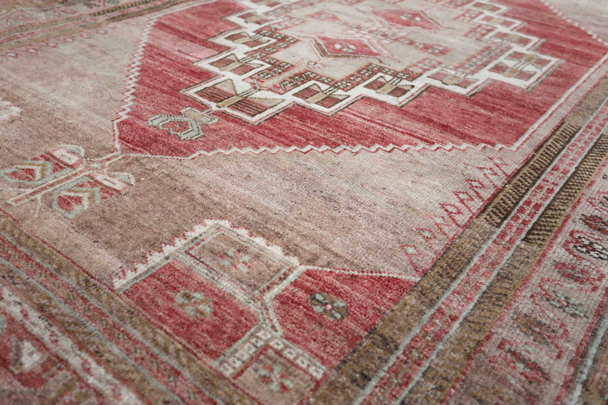 Türkei Anatoly Area Rugs - Wolle Brown Red Design - 93066 im Zustand „Hervorragend“ im Angebot in Dallas, TX