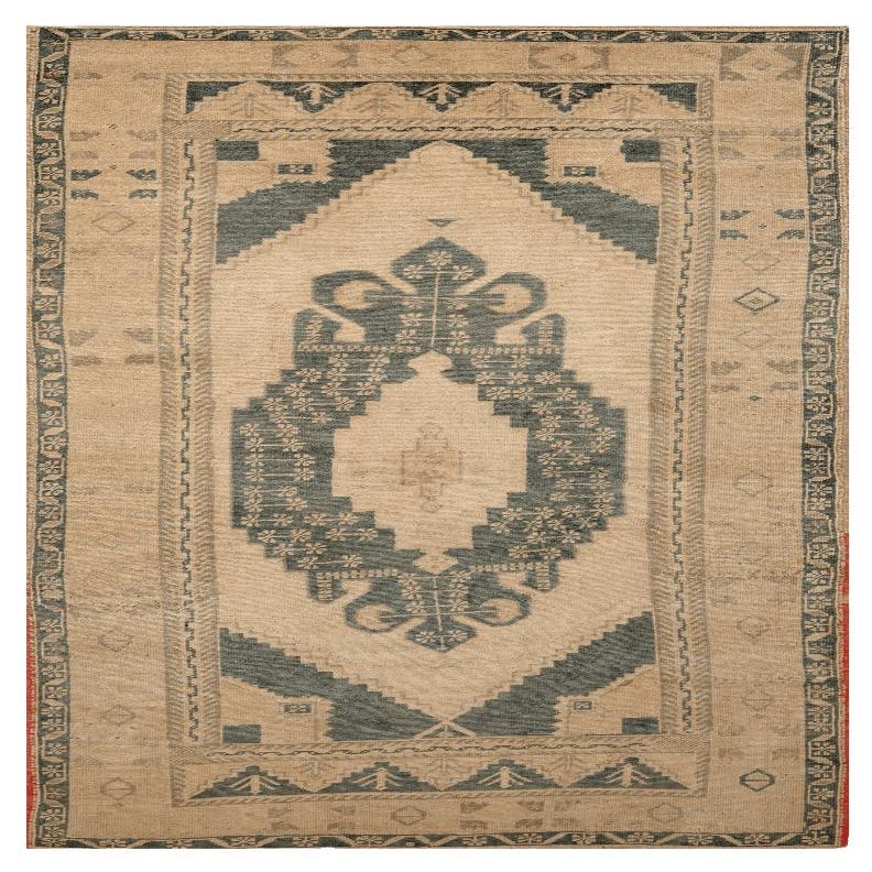 Turquía Anatoly Alfombras - Lana Gris Diseño Marfil - 92941