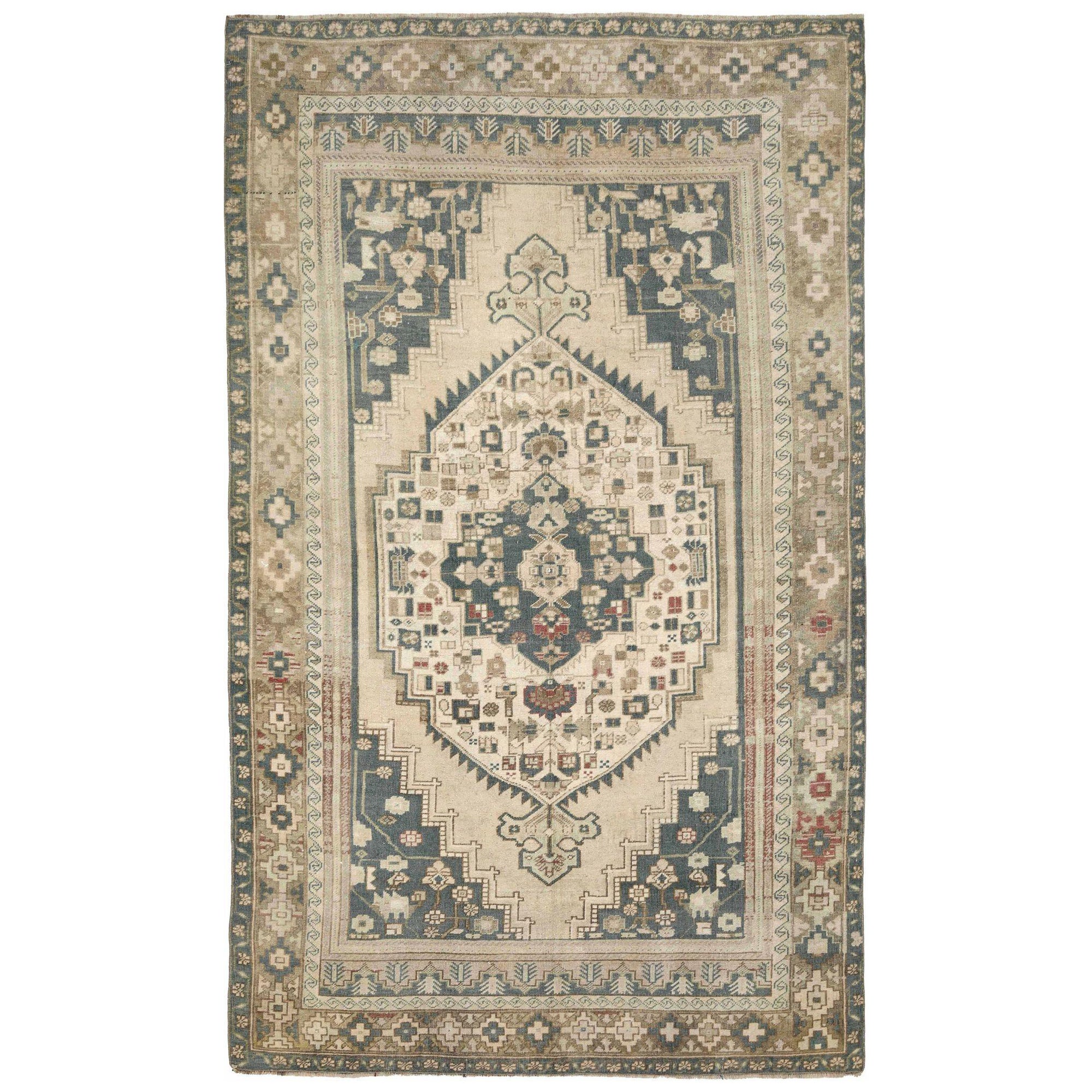 Tappeti Turchia Anatoly - Lana Grigio Avorio - 93090