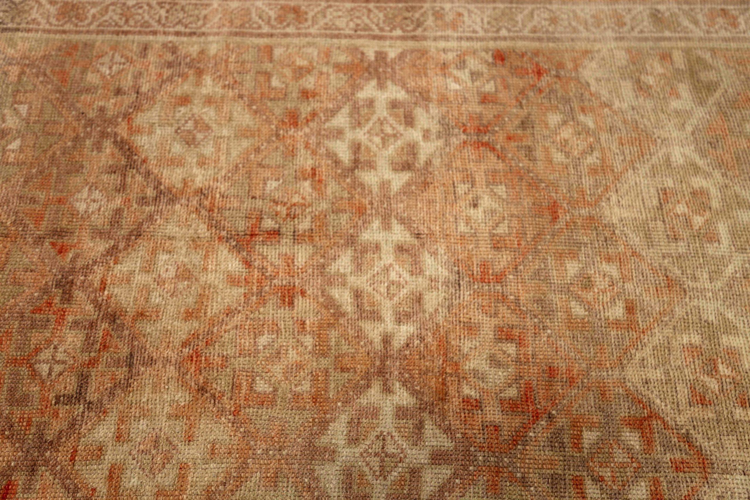 Türkische Anatoly-Teppiche - Wolle Grün Elfenbein Rosa Rot Design - 92922 (20. Jahrhundert) im Angebot