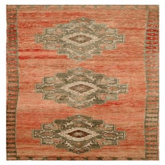 Türkische Anatoly-Teppiche - Wolle in Grün, Rosa und Rot, Design - 92961