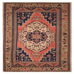 Turkey Anatoly Area Rugs - Wool Ivory Navy Blue Pink Design - 93007