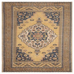 Türkei Anatoly Bereich Teppiche - Wolle Elfenbein Marineblau Gelb Design - 92960