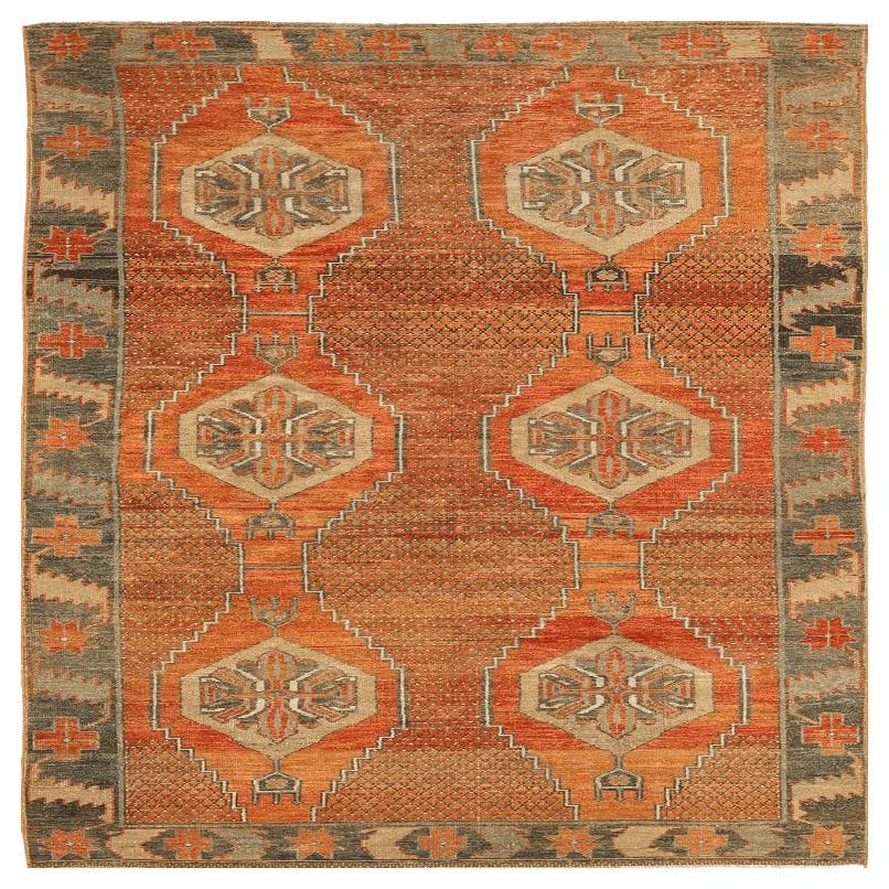 Tappeti Turchia Anatoly - Lana Avorio Arancione Rosso Design - 92938