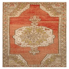 Türkei Anatoly Bereich Teppiche - Wolle Elfenbein Rosa Rot Gelb Design - 92944