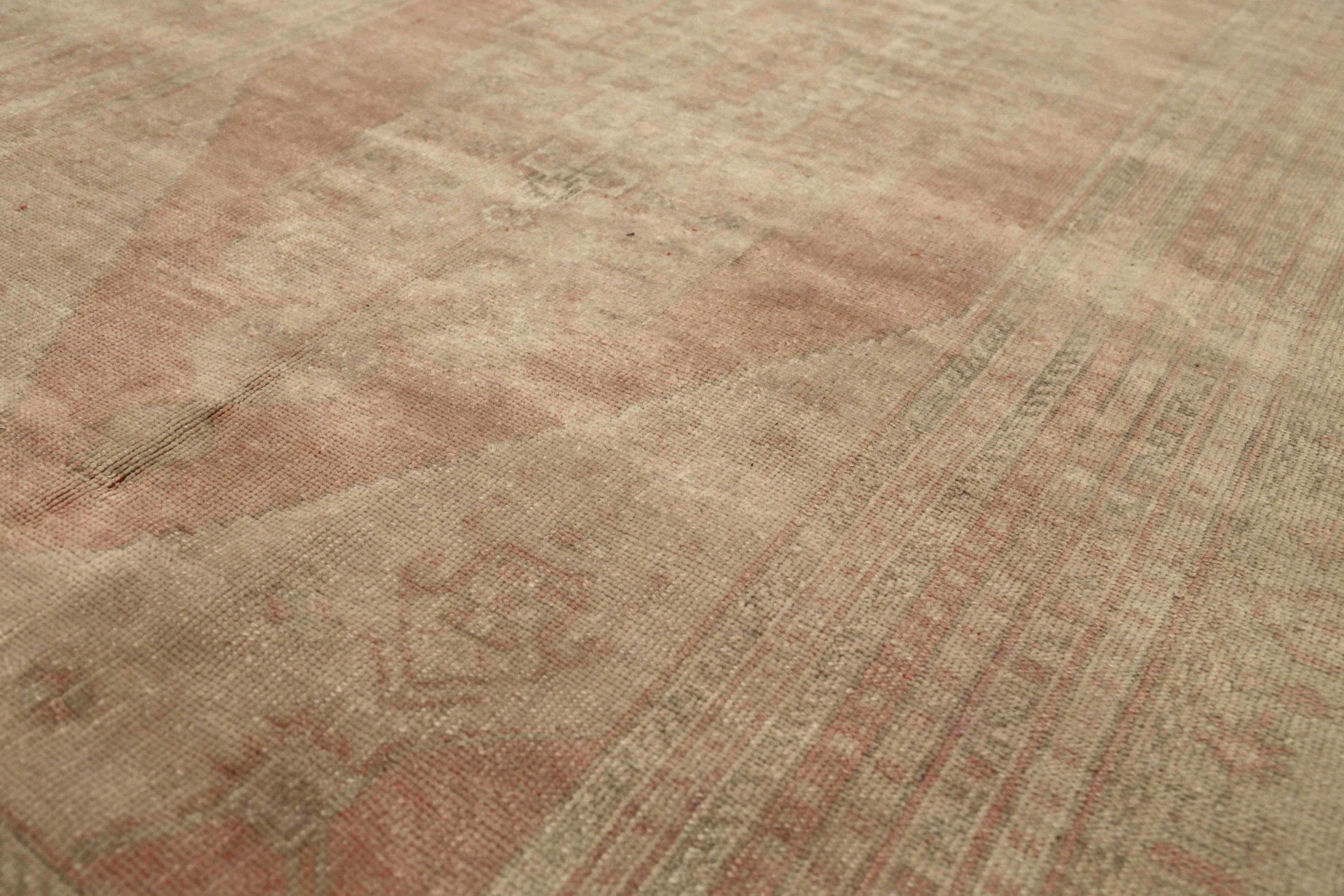 Turkey Anatoly-Teppiche - Wolle Elfenbein Rosa Taupe Design - 92896 (Türkisch) im Angebot