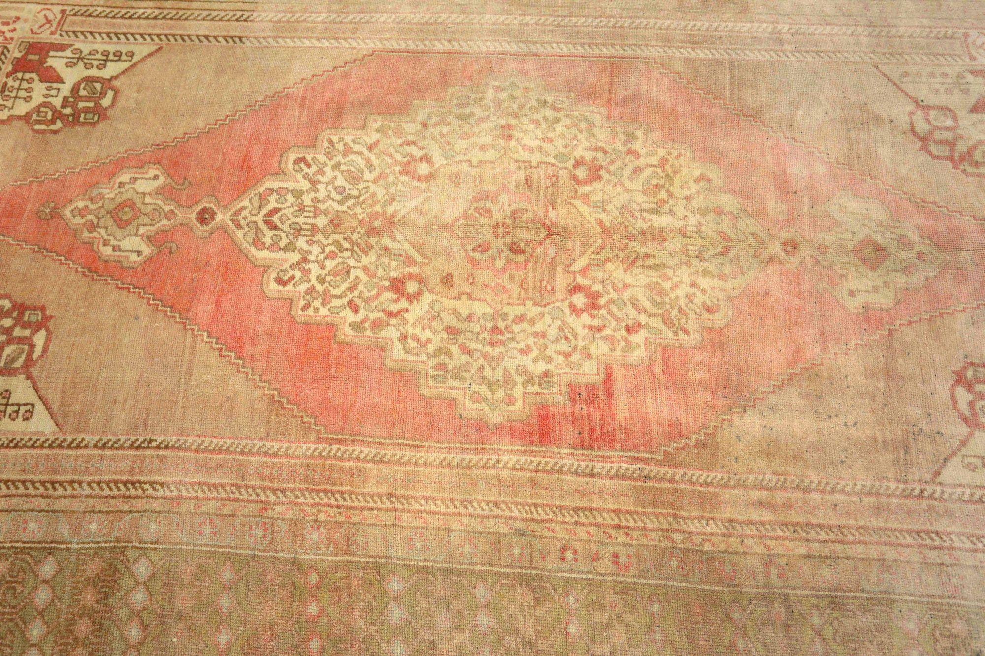 Turkey Anatoly-Teppiche - Wolle Elfenbein Rosa Taupe Design - 93054 (Türkisch) im Angebot