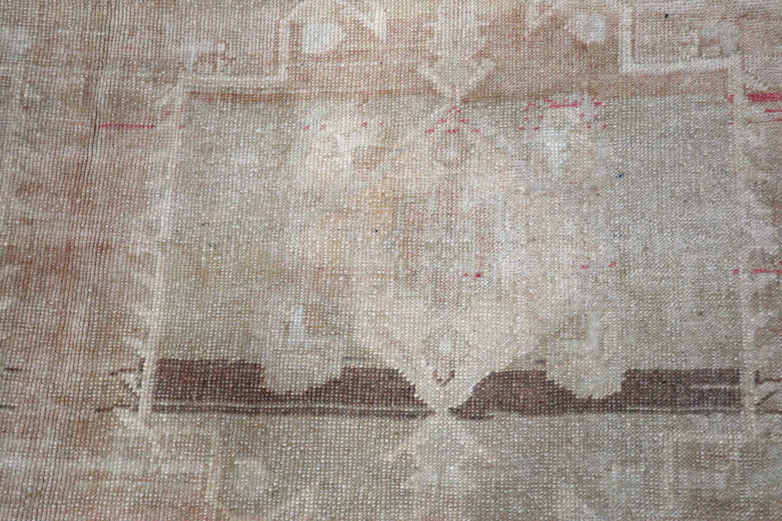 Turkey Anatoly-Teppiche - Wolle Elfenbein Rosa Taupe Design - 93108 im Zustand „Hervorragend“ im Angebot in Dallas, TX