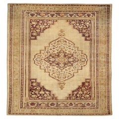 Türkische Anatoly-Teppiche - Wolle Elfenbeinrot Design - 92814