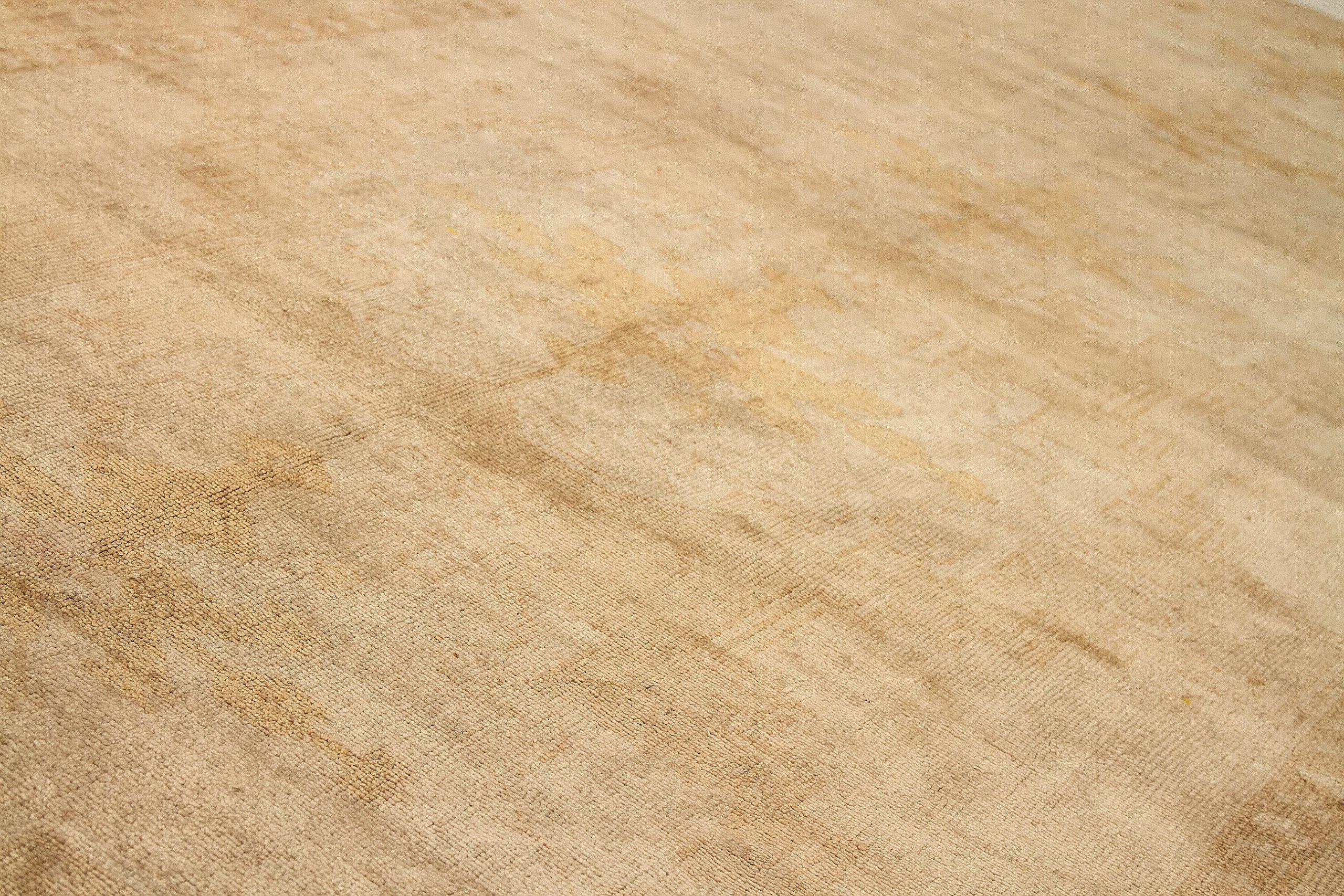 Türkische Anatoly-Teppiche - Wolle Elfenbein Taupe Design - 92808 im Zustand „Hervorragend“ im Angebot in Dallas, TX