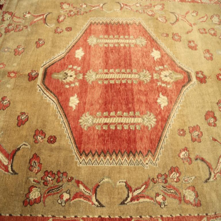 Turkey Anatoly-Teppiche aus der Türkei - Wolle in Rot und Taupe mit Muster - 92947 (20. Jahrhundert) im Angebot