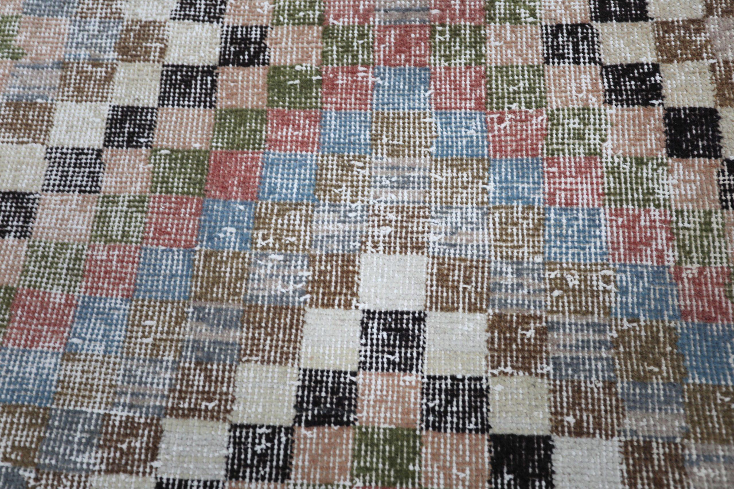 Tappeto Anatoly Runner - Lana Nero Blu Verde Avorio Rosso - 93190 In condizioni ottime in vendita a Dallas, TX