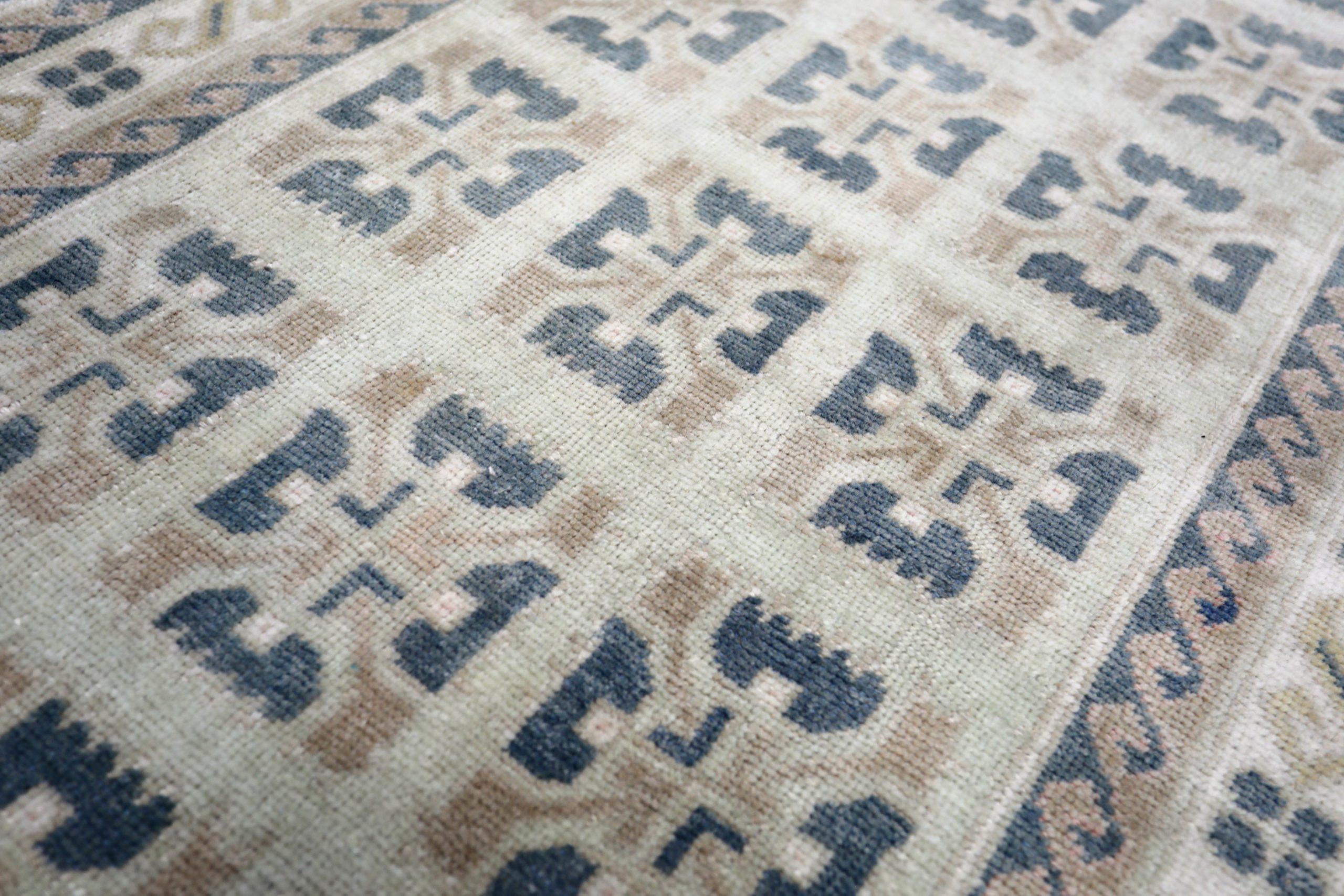 Turco Tappeto Runner Turkey Anatoly - Lana Nero Marrone Avorio Design - 93263 in vendita