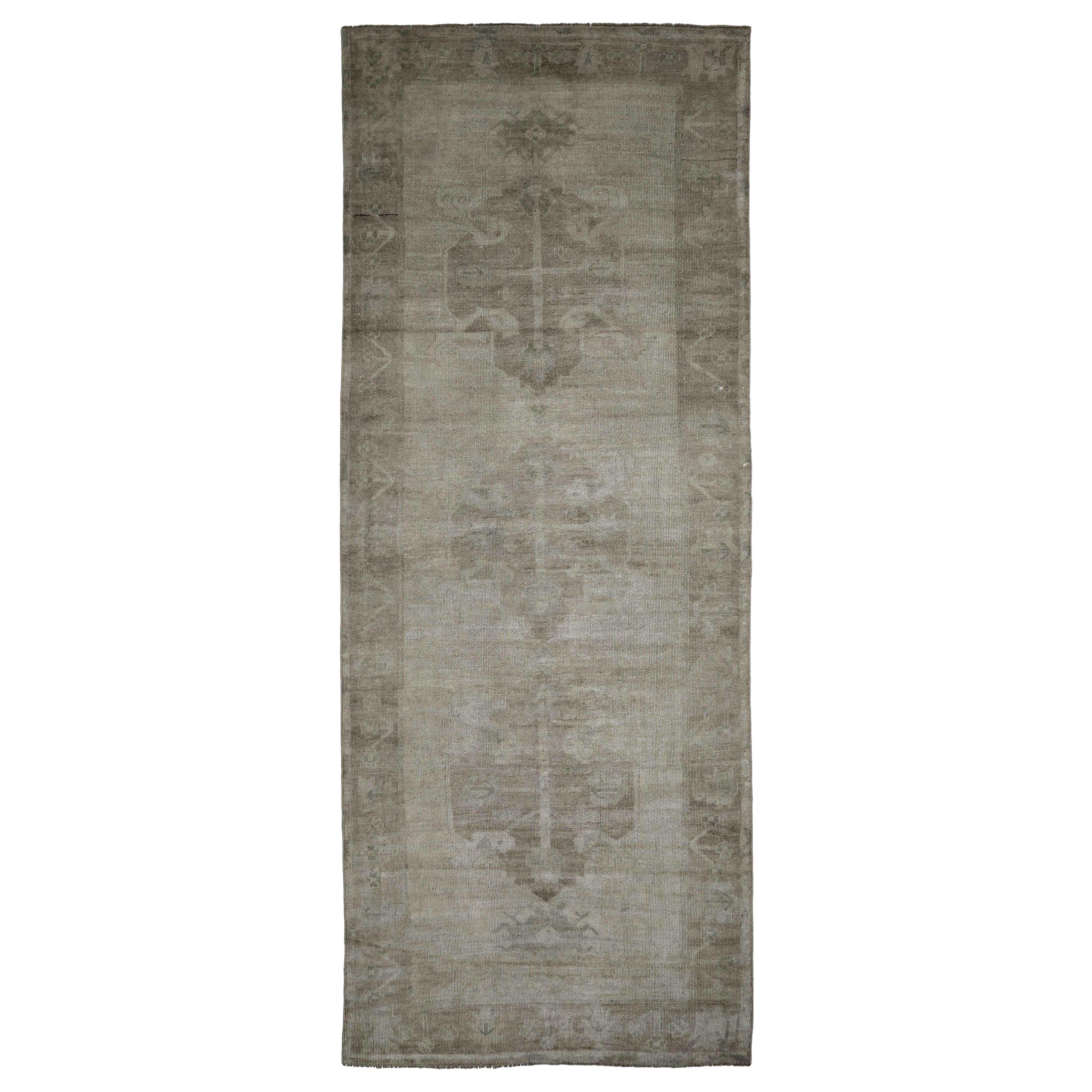 Tappeto Runner Turkey Anatoly - Lana Marrone Avorio Design - 93019