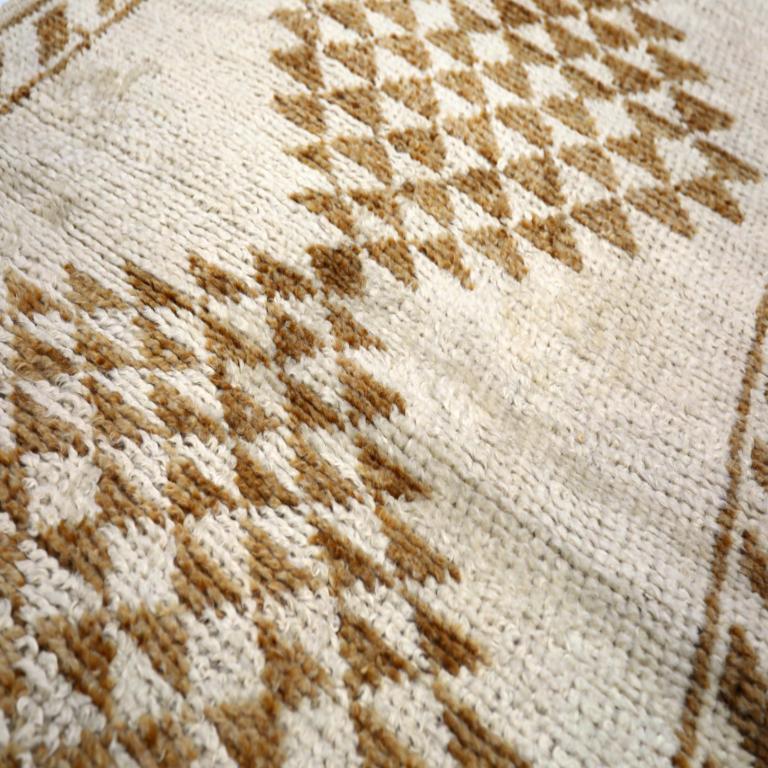Turc Tapis de course Turkey Anatoly - Laine Brown Ivory Design - 93195 en vente