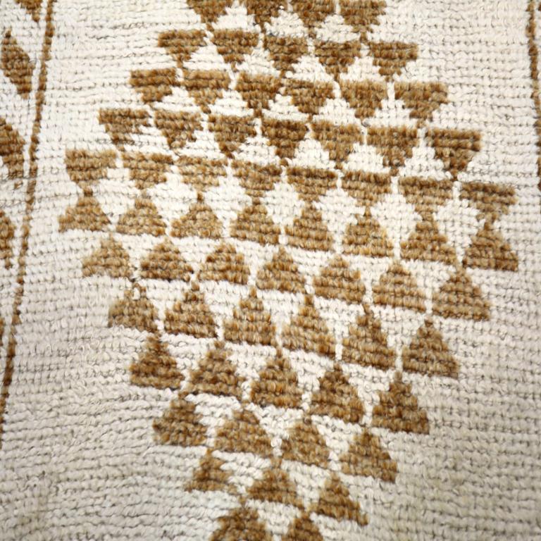 Tapis de course Turkey Anatoly - Laine Brown Ivory Design - 93195 Excellent état - En vente à Dallas, TX