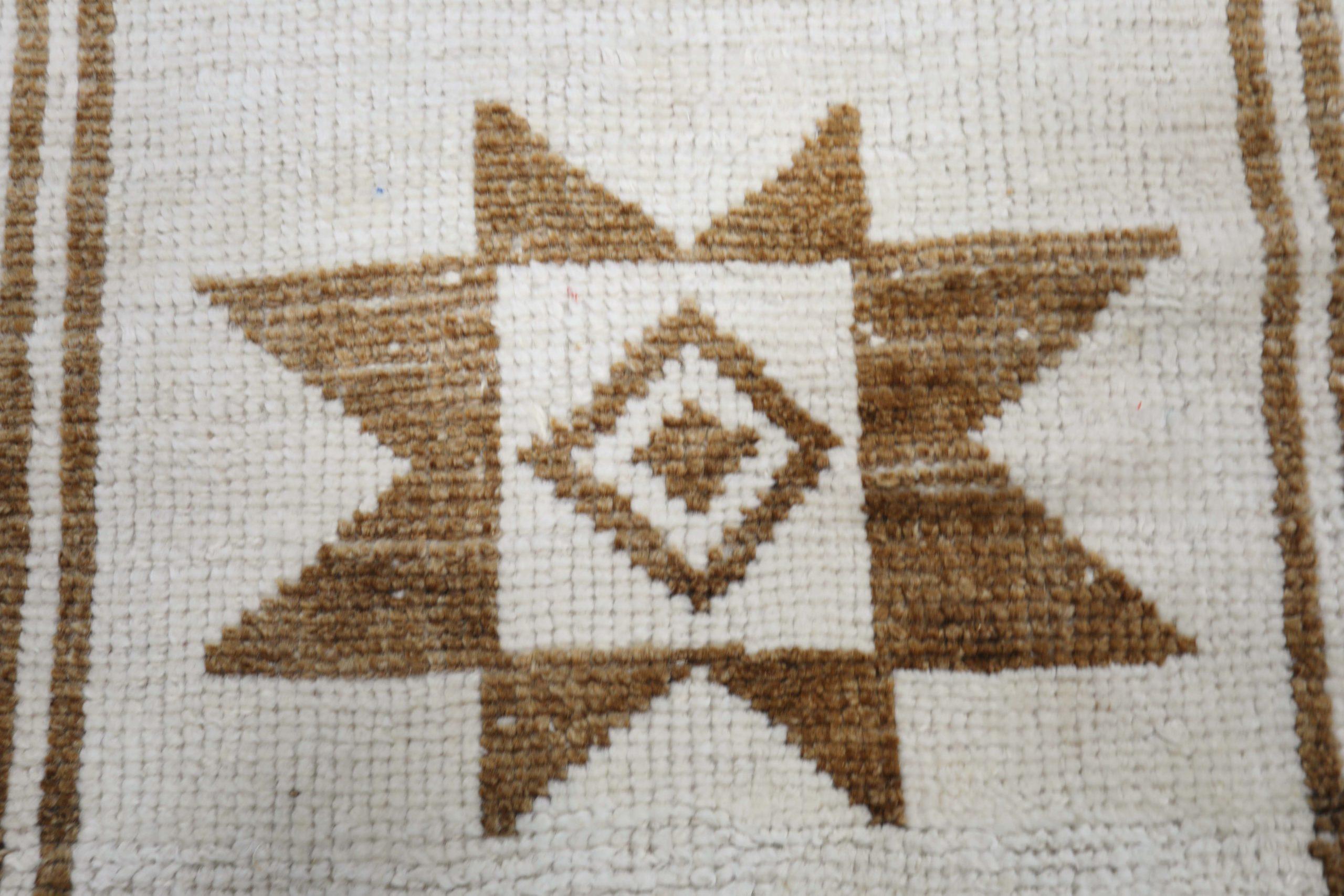 Turc Tapis de course Turkey Anatoly - Laine Brown Ivory Design - 93210 en vente