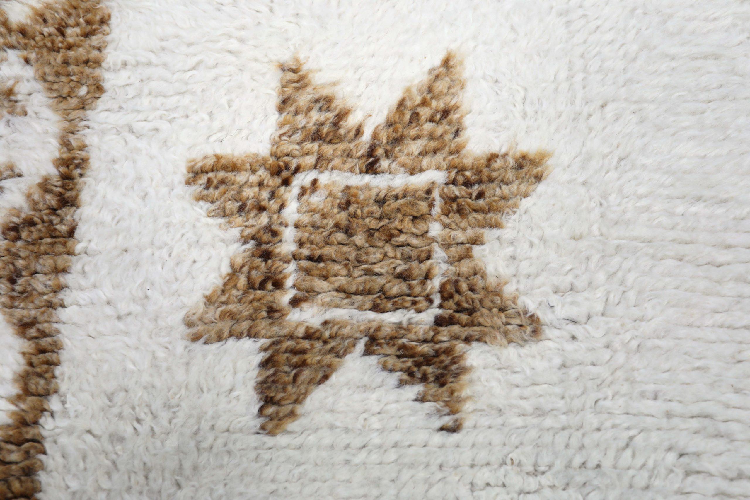 Turc Tapis de course Turkey Anatoly - Laine Brown Ivory Design - 93211 en vente