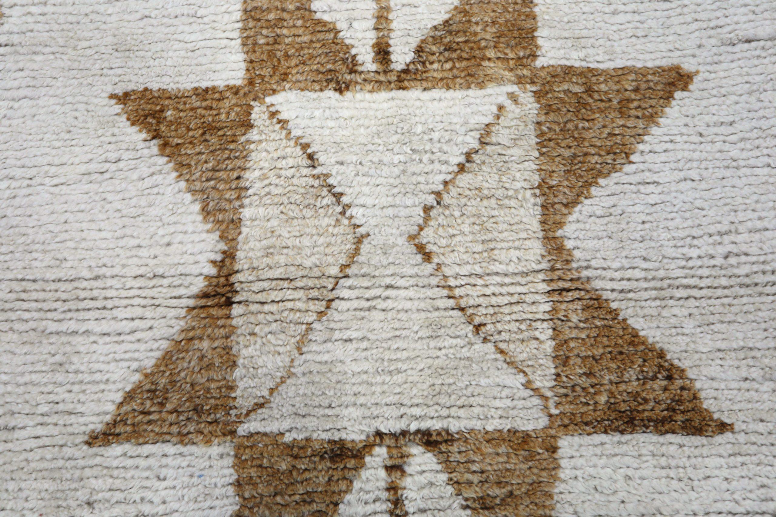 Tappeto Runner Turkey Anatoly - Lana Marrone Avorio Design - 93213 In condizioni ottime in vendita a Dallas, TX