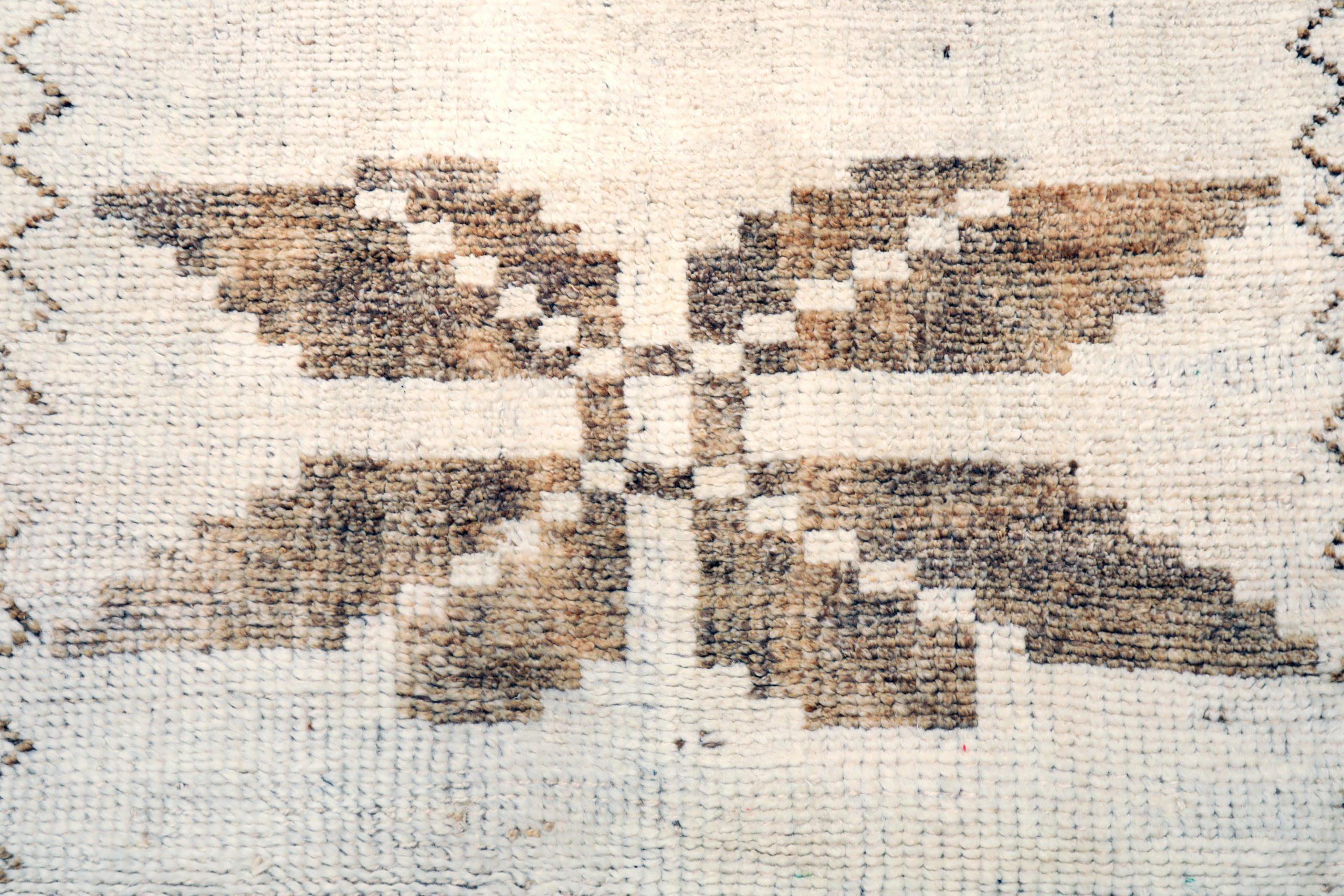 Tapis de course Turkey Anatoly - Laine Brown Ivory Design - 93313 Excellent état - En vente à Dallas, TX