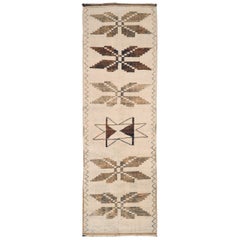 Tapis de course Turkey Anatoly - Laine Brown Ivory Design - 93313