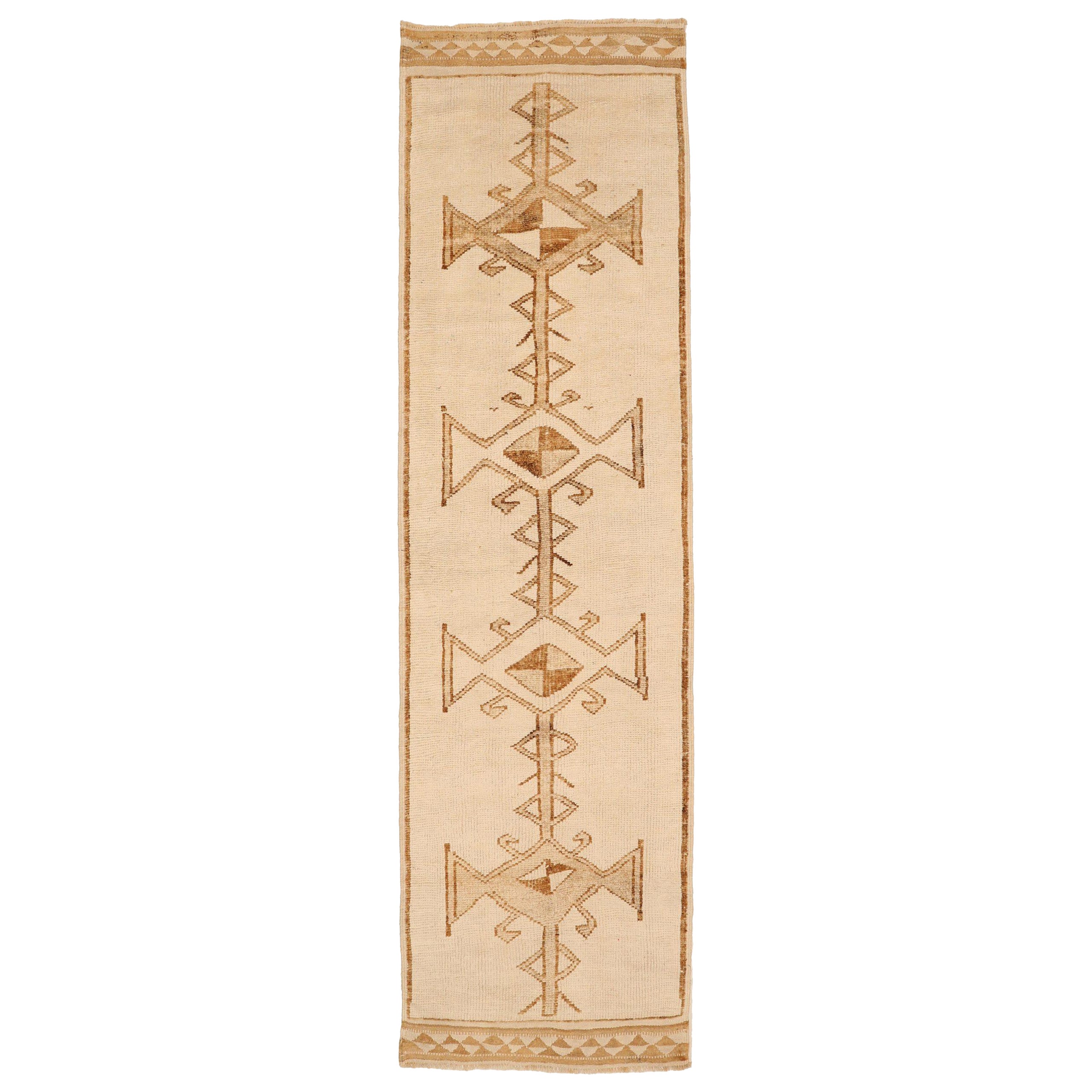 Tapis de course Turkey Anatoly - Laine Brown Ivory Design - 93338
