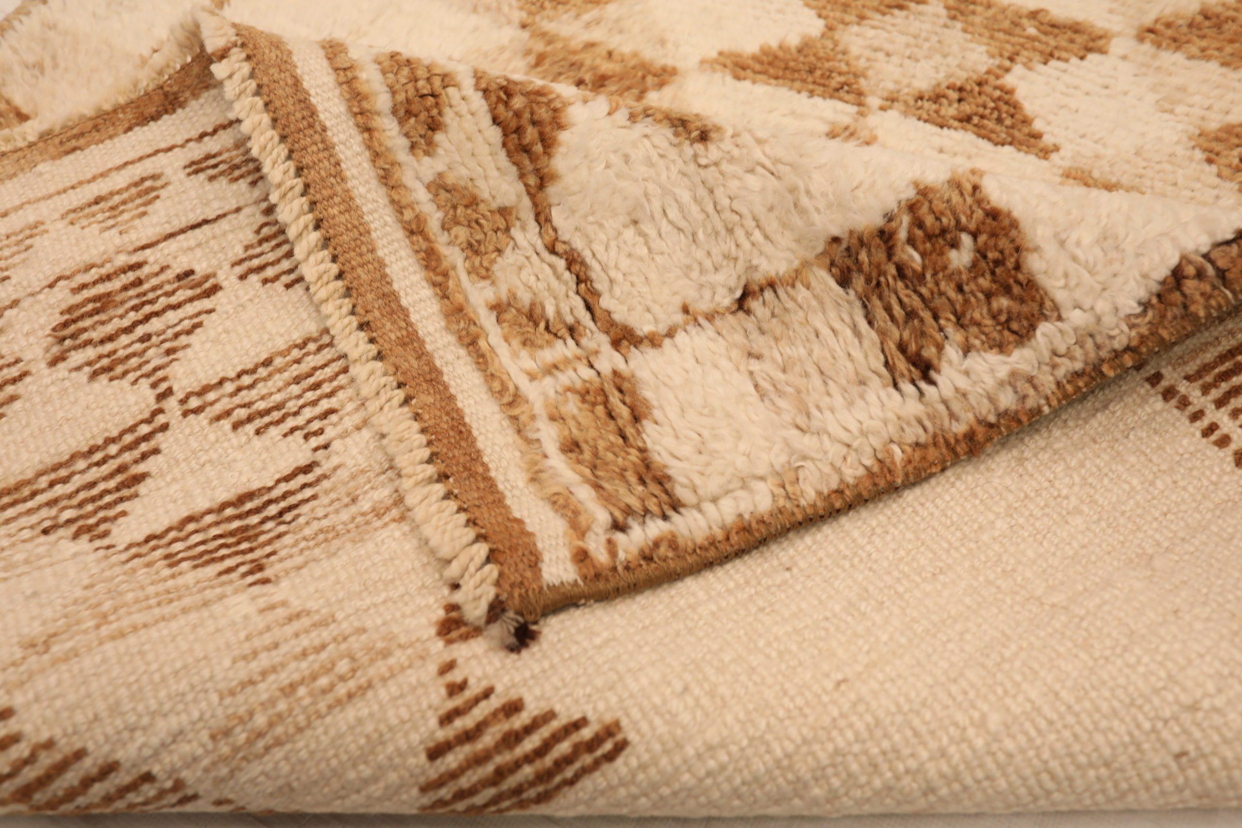 Tapis de course Turkey Anatoly - Laine Brown Ivory Design - 93343 Excellent état - En vente à Dallas, TX