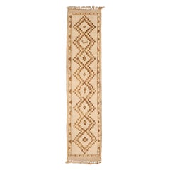 Türkei Anatoly Läufer Teppich - Wolle Braun Elfenbein Design - 93347