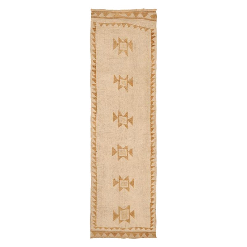 Tapis de course Turkey Anatoly - Laine Brown Ivory Design - 93351 en vente